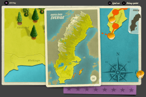 Klicka på kartikonen för att få en översiktskarta över Sverige.