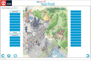Vad börjar på Ss? Hitta orden i bilden.
